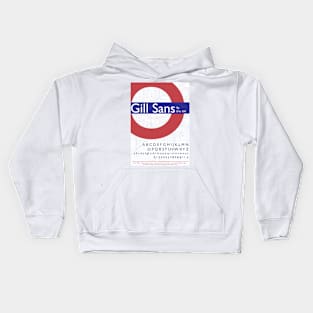 FONT POSTER Gill Sans Kids Hoodie